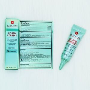 🔴 ERBORIAN CC Red Correct Green Color Corrector - Travel Size